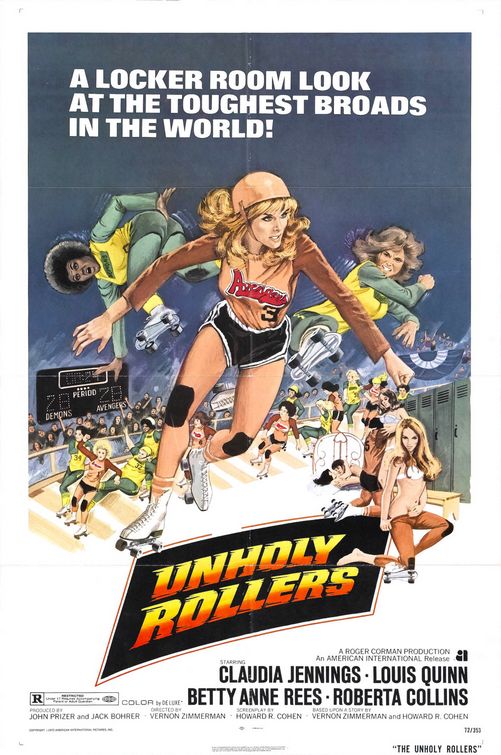 the movie poster: Unholy Rollers (1972)