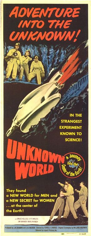 the movie poster: Unknown World (1951)