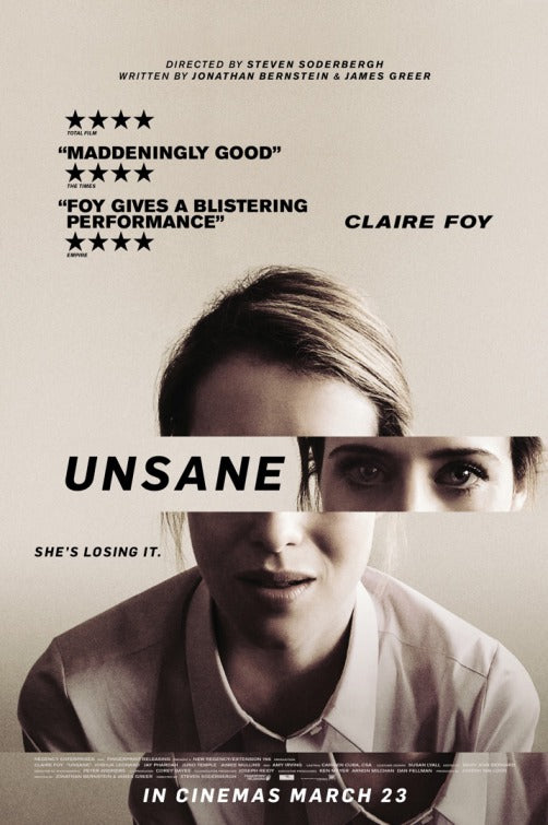 1000 piece jigsaw puzzle for the movie poster: Unsane (2018) ver2