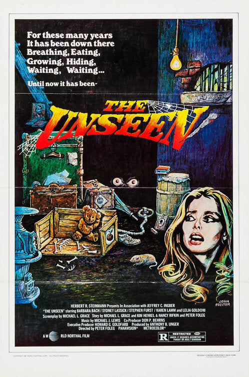 1000 piece jigsaw puzzle for the movie poster: The Unseen (1980)