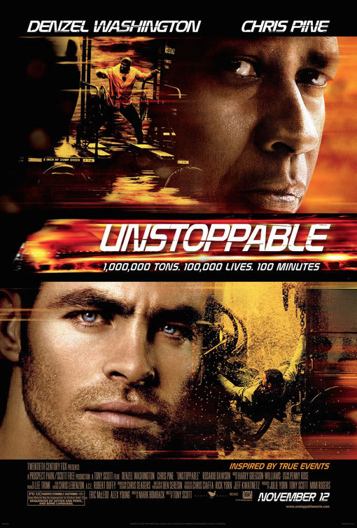 1000 piece jigsaw puzzle for the movie poster: Unstoppable (2010) ver2
