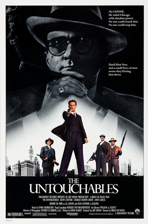 the movie poster: The Untouchables (1987)