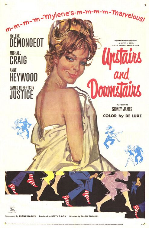 the movie poster: Upstairs and Downstairs (1959)