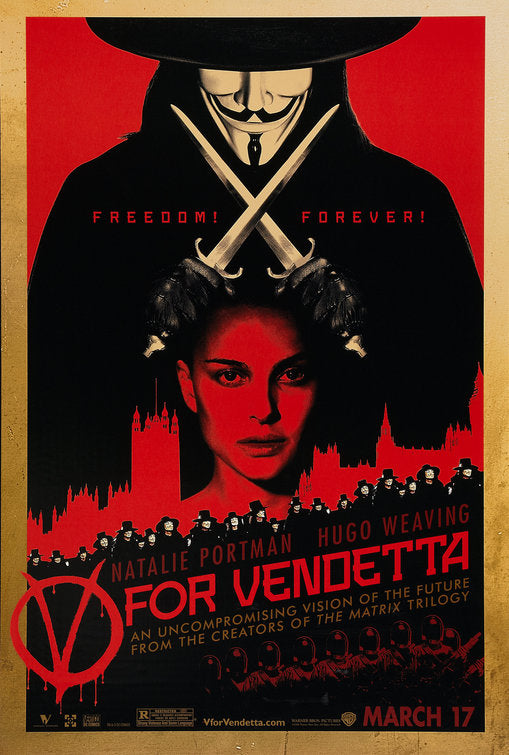 the movie poster: V for Vendetta (2006) ver4