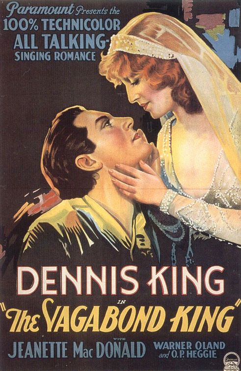 the movie poster: The Vagabond King (1930)