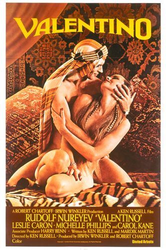 the movie poster: Valentino (1977)