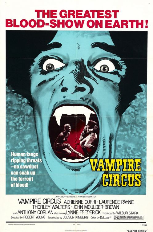 the movie poster: Vampire Circus (1972)