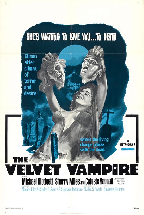 the movie poster: The Velvet Vampire (1971)