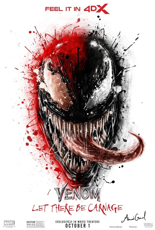 1000 piece jigsaw puzzle for the movie poster: Venom: Let There Be Carnage (2021) ver12