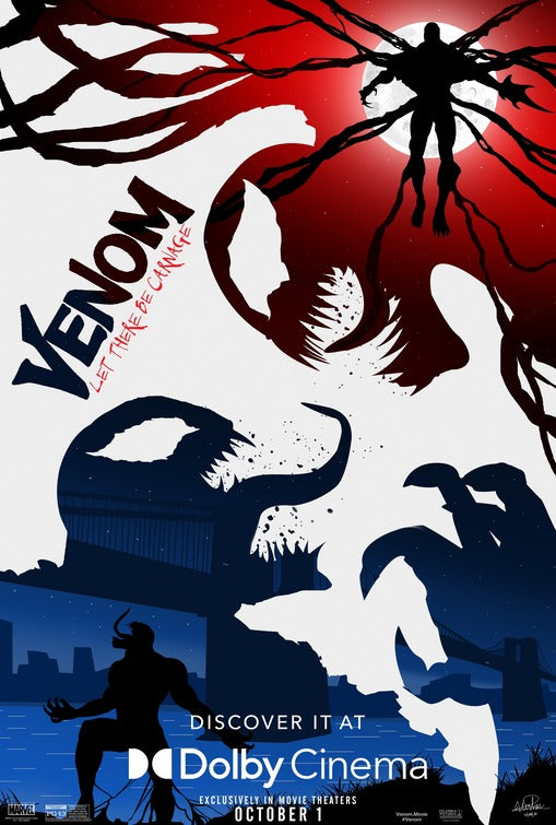 1000 piece jigsaw puzzle for the movie poster: Venom: Let There Be Carnage (2021) ver6