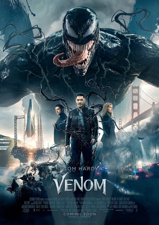 1000 piece jigsaw puzzle for the movie poster: Venom (2018) ver10