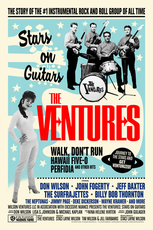 1000 piece jigsaw puzzle for the movie poster: The Ventures: Stars on Guitars (2020)