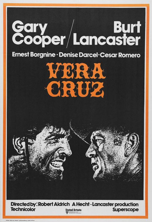 the movie poster: Vera Cruz (1954)