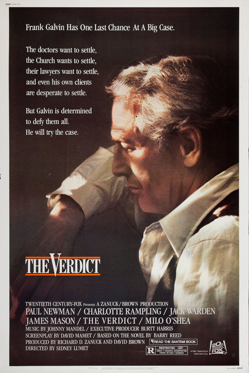 the movie poster: The Verdict (1982)