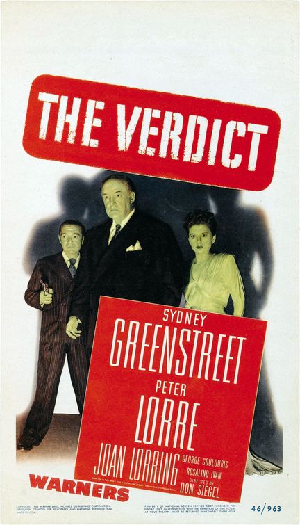 the movie poster: The Verdict (1946)