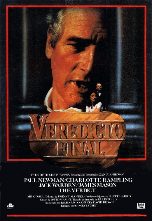 the movie poster: The Verdict (1982) ver3