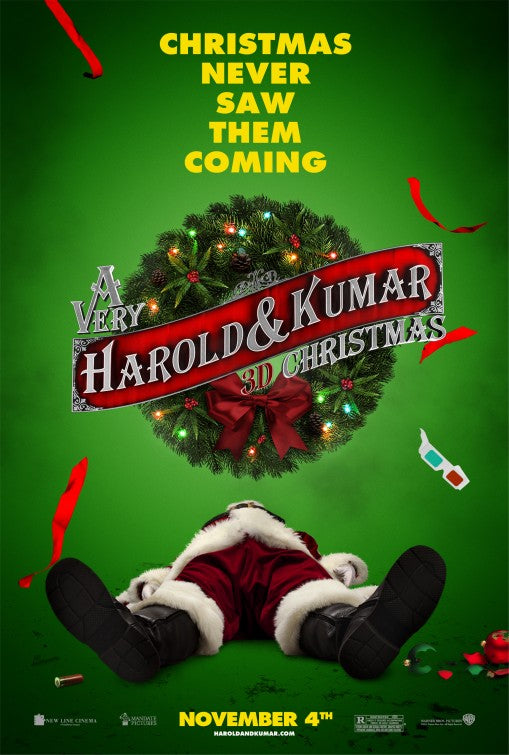 1000 piece jigsaw puzzle for the movie poster: A Very Harold & Kumar Christmas (2011)