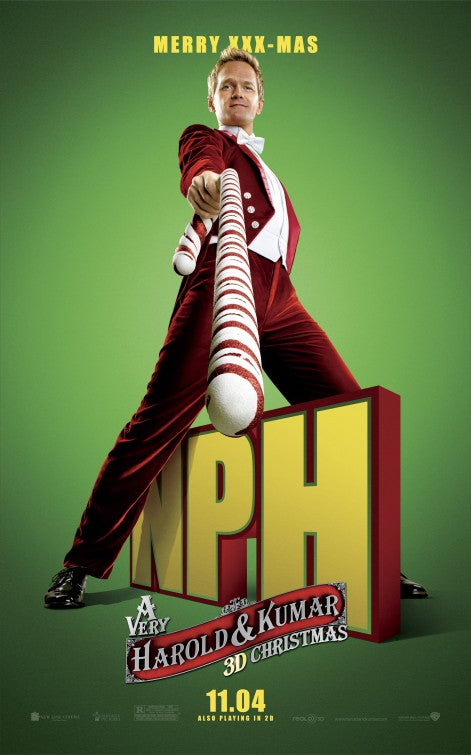 1000 piece jigsaw puzzle for the movie poster: A Very Harold & Kumar Christmas (2011) ver4