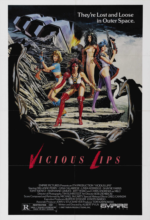the movie poster: Vicious Lips (1987)