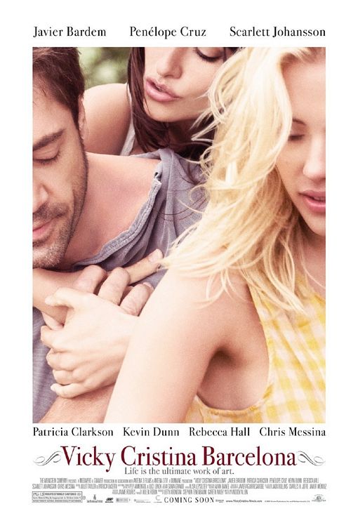 the movie poster: Vicky Cristina Barcelona (2008)