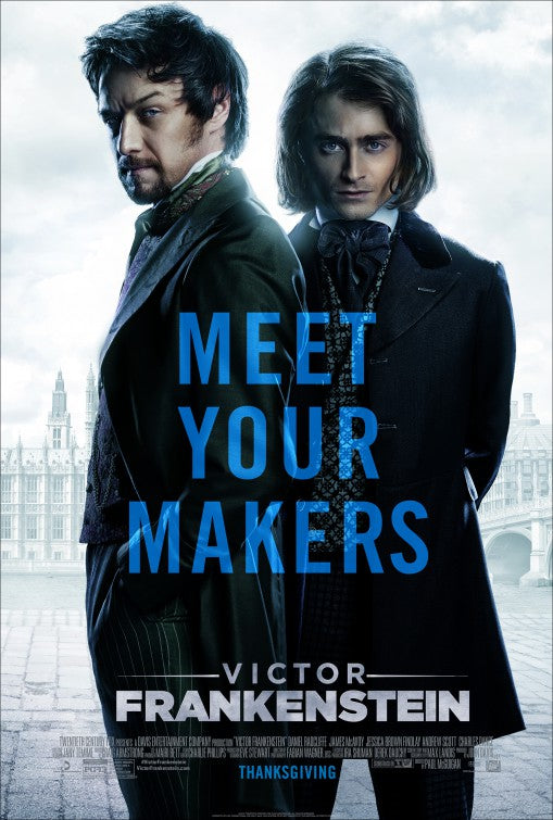 1000 piece jigsaw puzzle for the movie poster: Victor Frankenstein (2015)