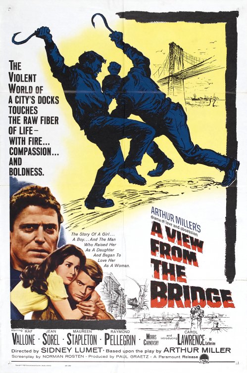 1000 piece jigsaw puzzle for the movie poster: A View From the Bridge (1962)