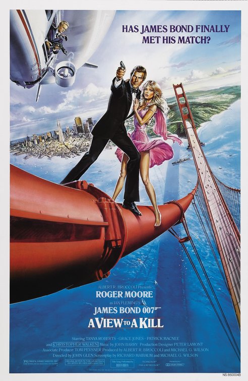 1000 piece jigsaw puzzle for the movie poster: A View to a Kill (1985)