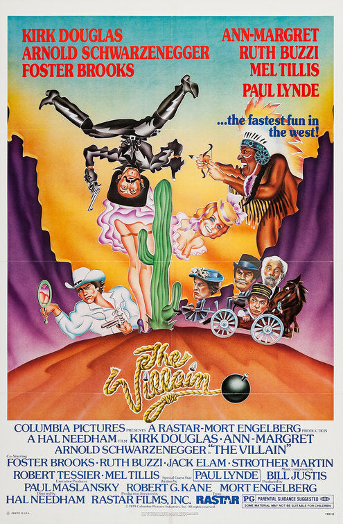 the movie poster: The Villain (1979)