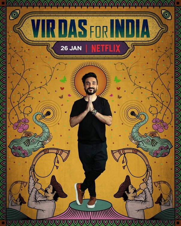 1000 piece jigsaw puzzle for tv poster: Vir Das: For India
