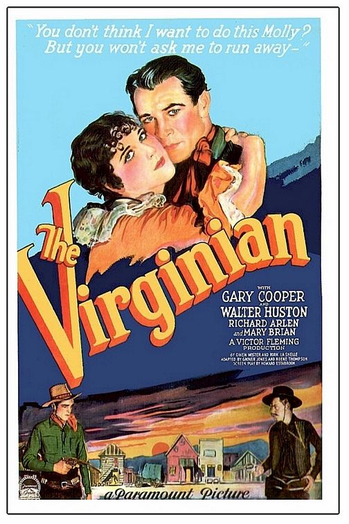 the movie poster: The Virginian (1929)
