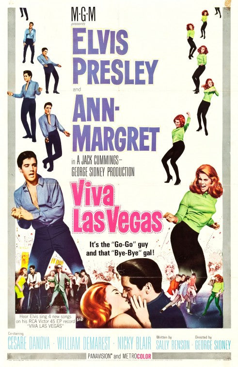1000 piece jigsaw puzzle for the movie poster: Viva Las Vegas (1964) ver3