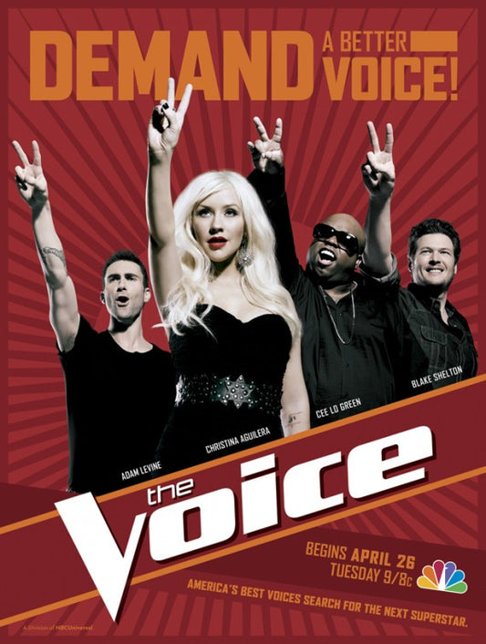 1000 piece jigsaw puzzle for tv poster: The Voice