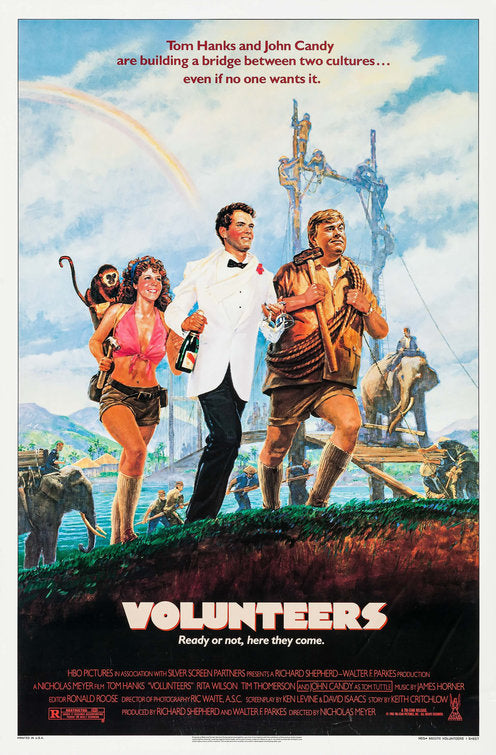 the movie poster: Volunteers (1985)