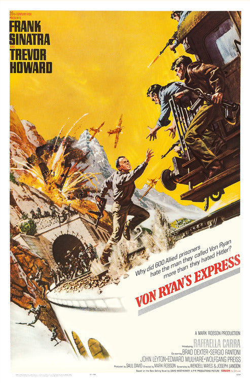 1000 piece jigsaw puzzle for the movie poster: Von Ryan's Express (1965)