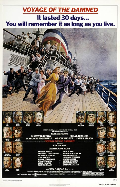 the movie poster: Voyage of the Damned (1976) ver2