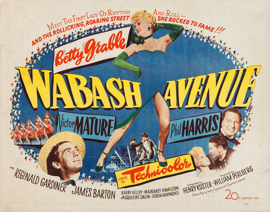 1000 piece jigsaw puzzle for the movie poster: Wabash Avenue (1950) ver4