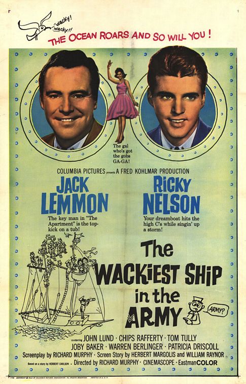 the movie poster: The Wackiest Ship in the Army (1960)