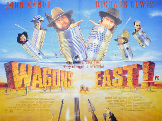 1000 piece jigsaw puzzle for the movie poster: Wagons East (1994) ver2