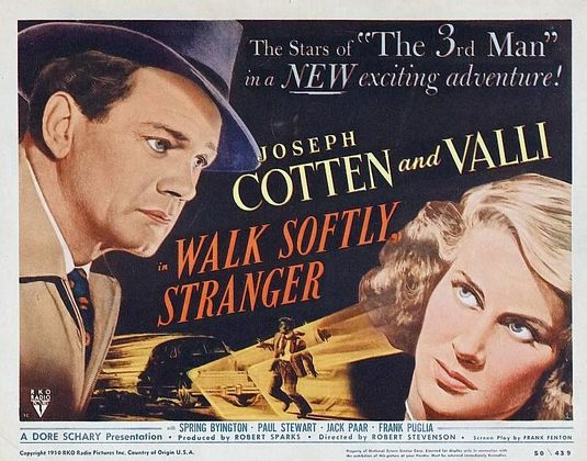 the movie poster: Walk Softly, Stranger (1950)