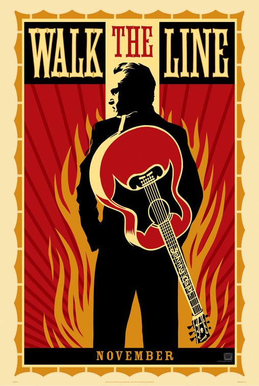 the movie poster: Walk the Line (2005)