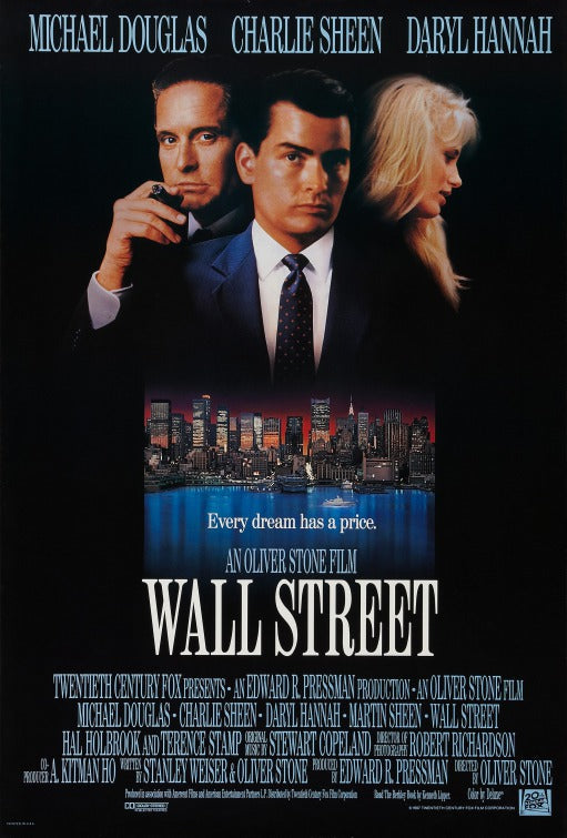 the movie poster: Wall Street (1987)