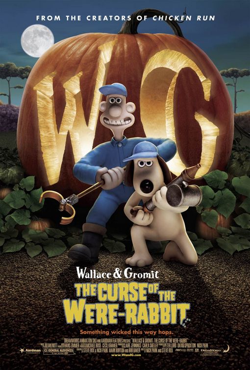 the movie poster: Wallace & Gromit in The Curse of the Were-Rabbit (2005) ver3