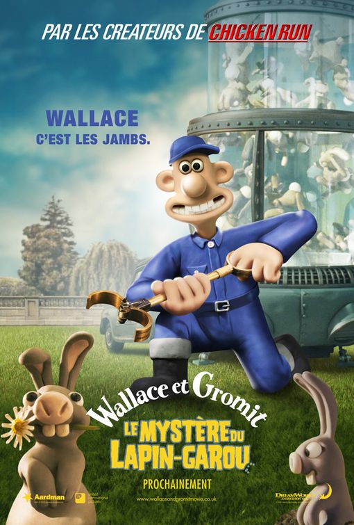 the movie poster: Wallace & Gromit in The Curse of the Were-Rabbit (2005) ver9