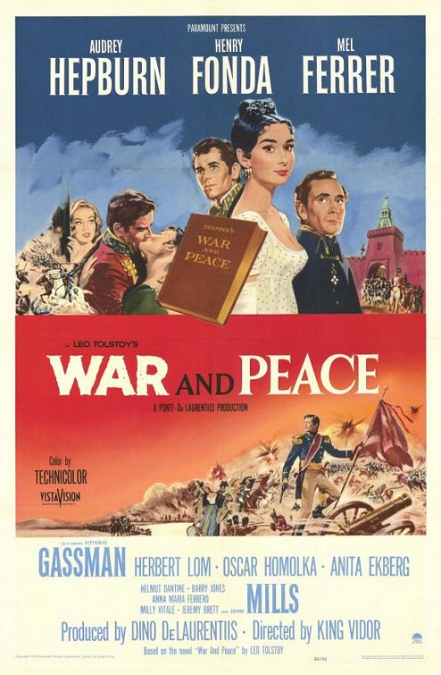 the movie poster: War and Peace (1956)