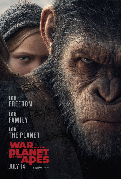 1000 piece jigsaw puzzle for the movie poster: War for the Planet of the Apes (2017) ver2
