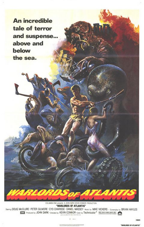 the movie poster: Warlords of Atlantis (1978)