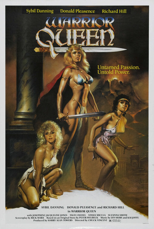 1000 piece jigsaw puzzle for the movie poster: Warrior Queen (1987)
