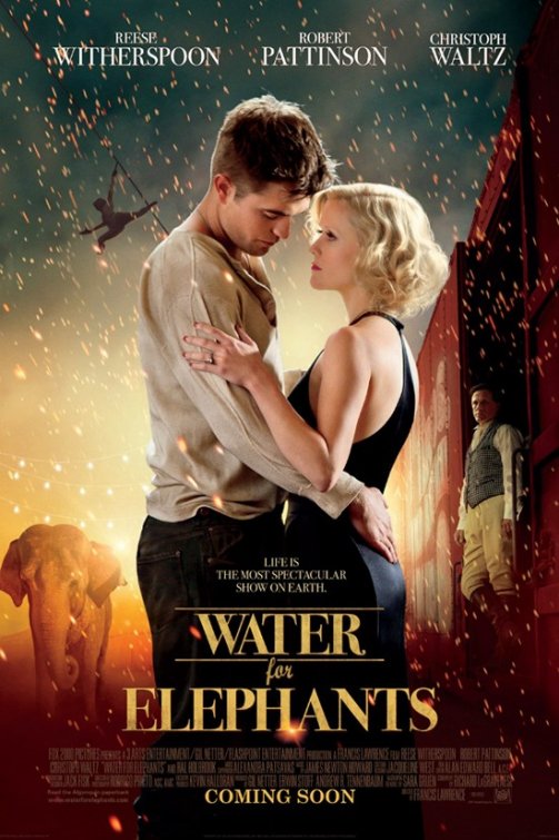 1000 piece jigsaw puzzle for the movie poster: Water for Elephants (2011)