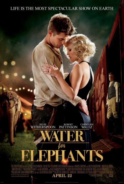 1000 piece jigsaw puzzle for the movie poster: Water for Elephants (2011) ver2