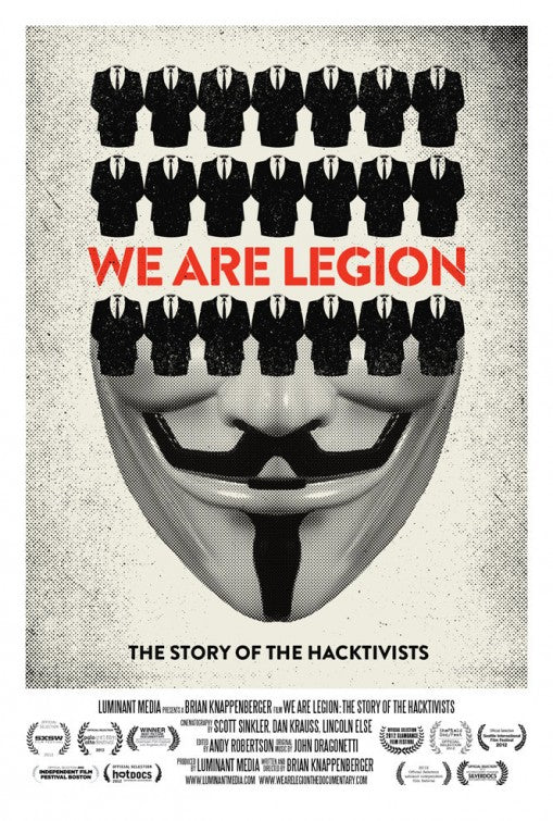 1000 piece jigsaw puzzle for the movie poster: We Are Legion: The Story of the Hacktivists (2012)